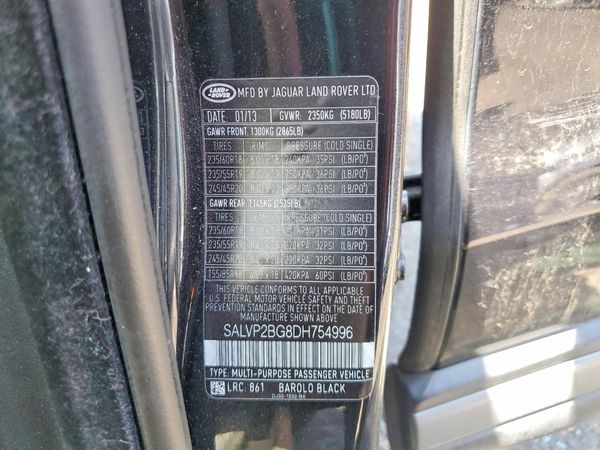 2013 LAND ROVER RANGEROVER Pure Plus