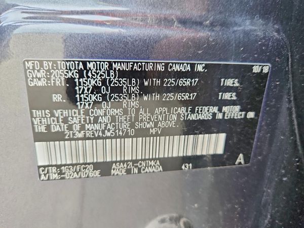 2018 TOYOTA RAV4 Adventure/XLE