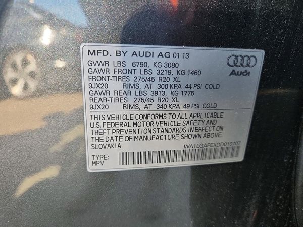 2013 AUDI Q7 Premium Plus