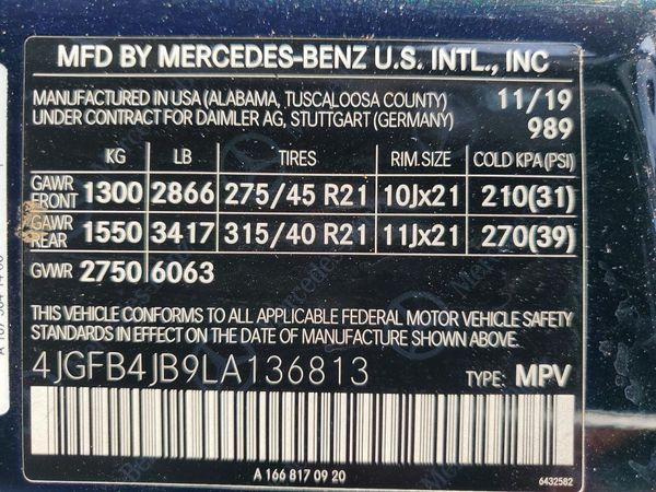 2020 MERCEDES-BENZ GLE GLE350