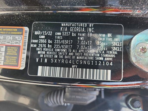 2022 KIA SORENTO