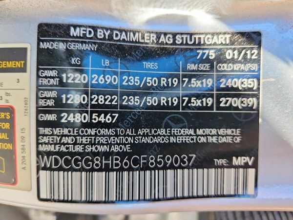 2012 MERCEDES-BENZ GLK GLK350 4-MATIC
