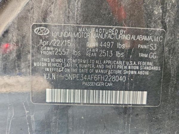 2015 HYUNDAI SONATA