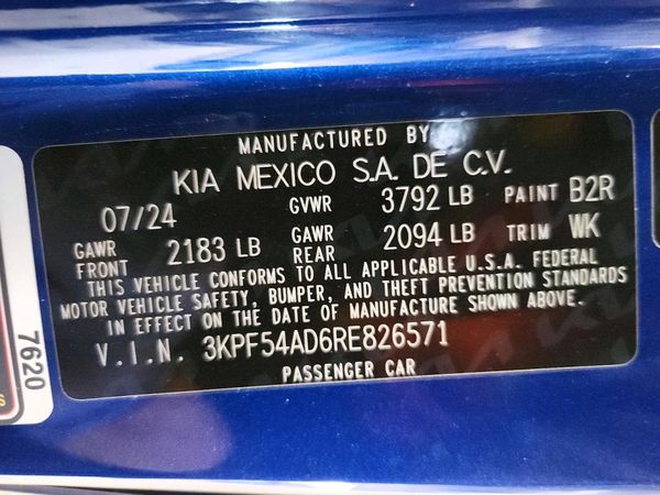 2024 KIA FORTE GT Line