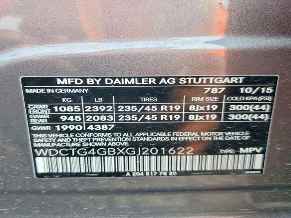 2016 MERCEDES-BENZ GLA GLA250-4M