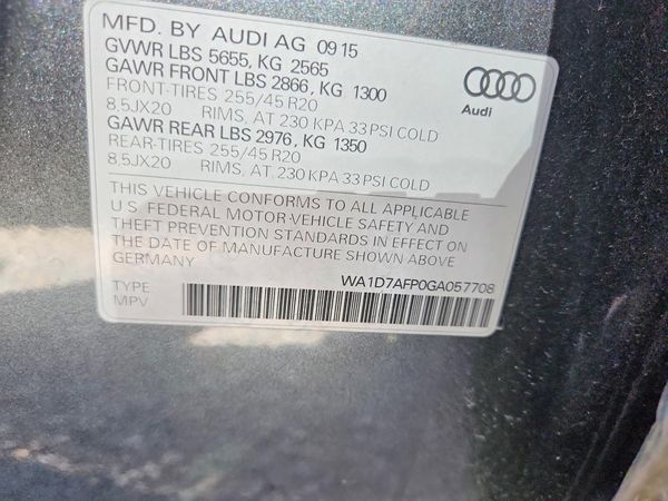 2016 AUDI Q5