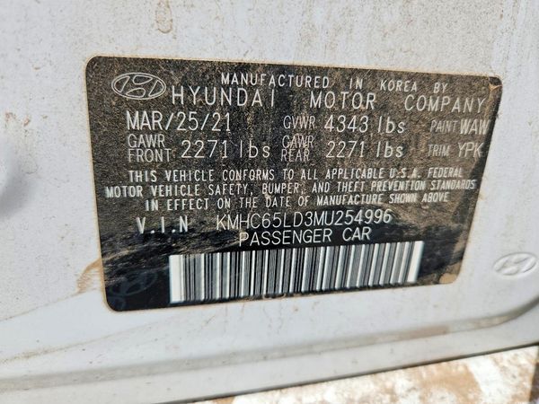 2021 HYUNDAI IONIQ SE