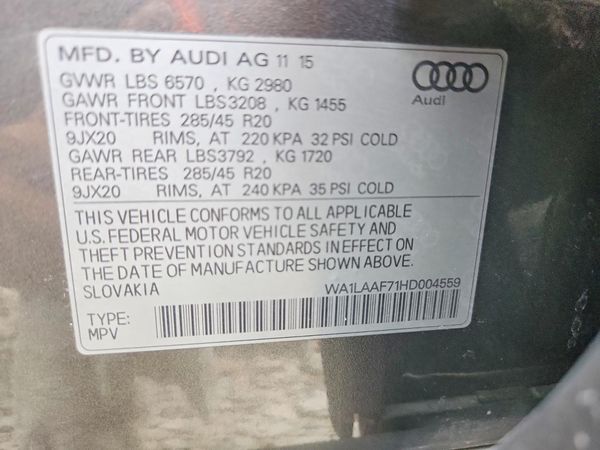2017 AUDI Q7