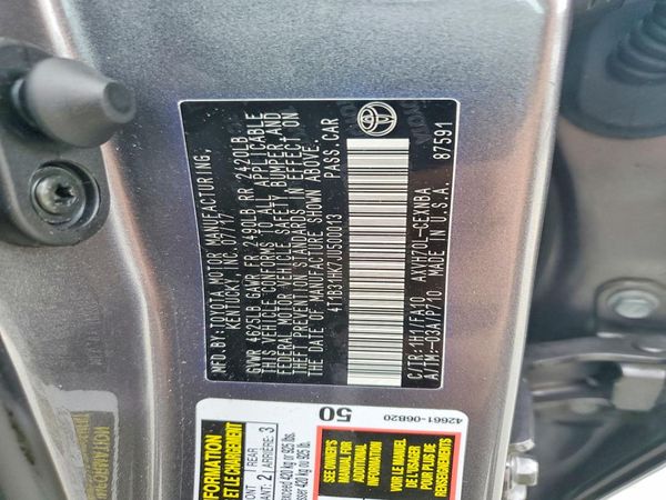 2018 TOYOTA CAMRY LE Hybrid
