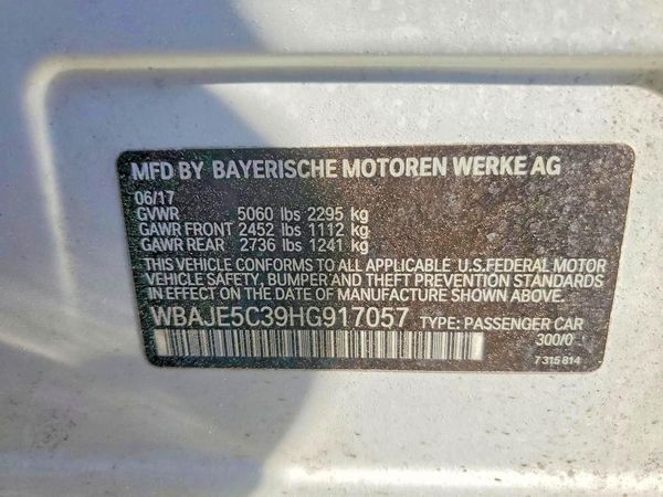 2017 BMW 540