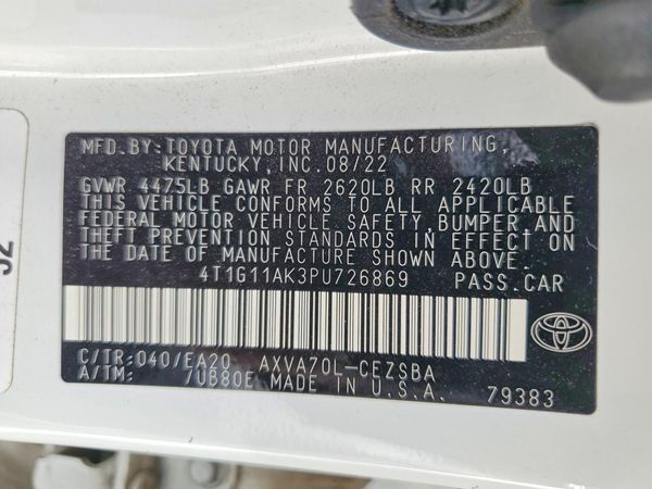 2023 TOYOTA CAMRY SE