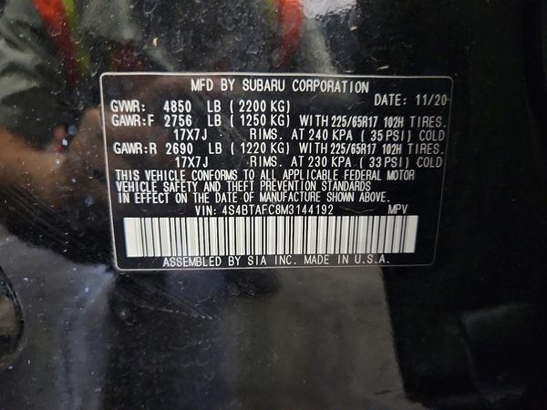 2021 SUBARU OUTBACK