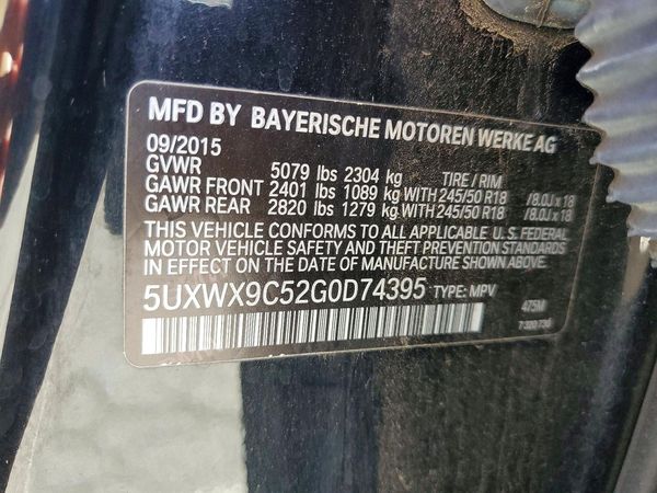 2016 BMW X3