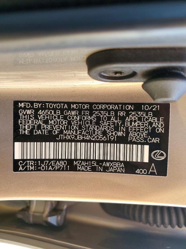 2022 LEXUS UX 250H 250h Base
