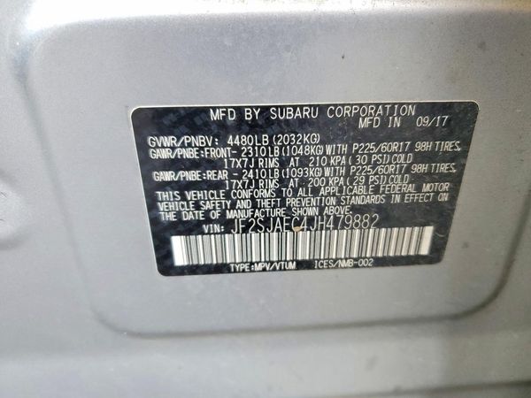 2018 SUBARU FORESTER Premium+CWP
