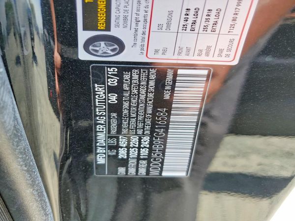 2015 MERCEDES-BENZ C C350
