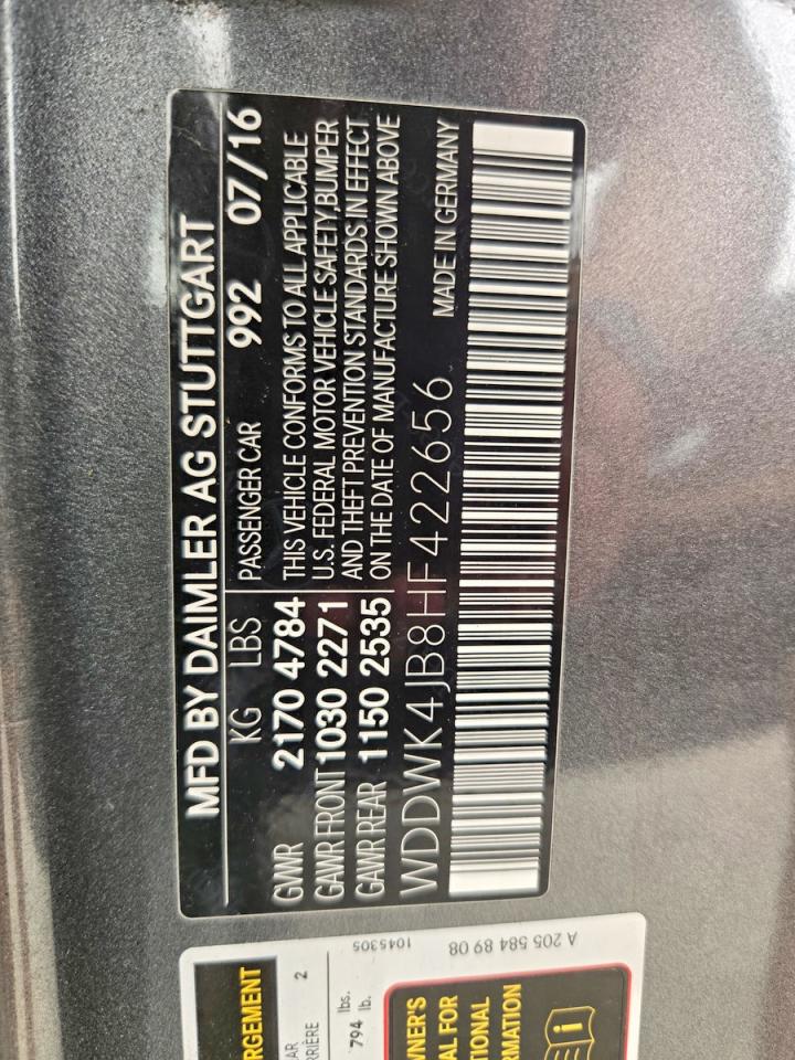 2017 MERCEDES-BENZ C C300