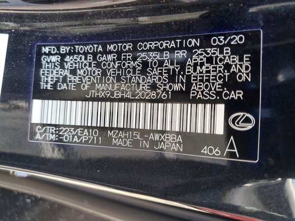 2020 LEXUS UX