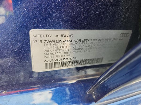 2016 AUDI A4 S Line quattro Premium