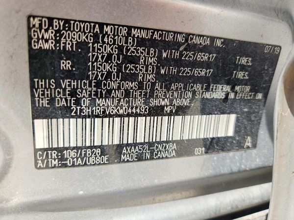2019 TOYOTA RAV4