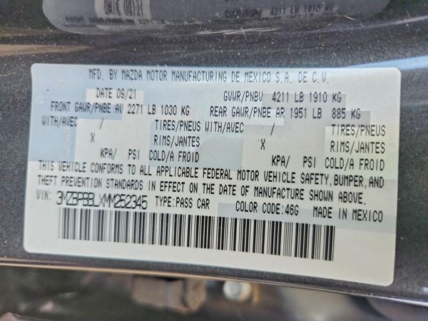 2021 MAZDA 3