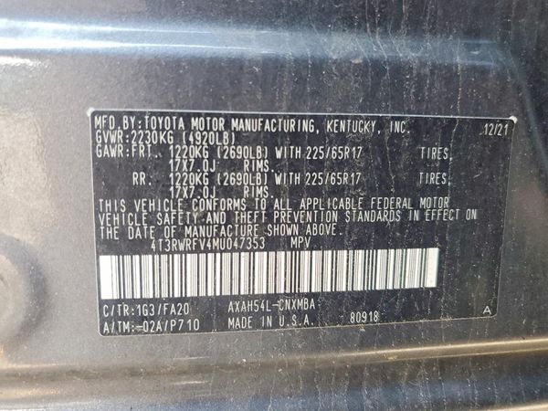 2021 TOYOTA RAV4 XLE HV