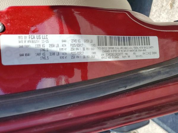 2016 DODGE GRAND CARAVAN SE
