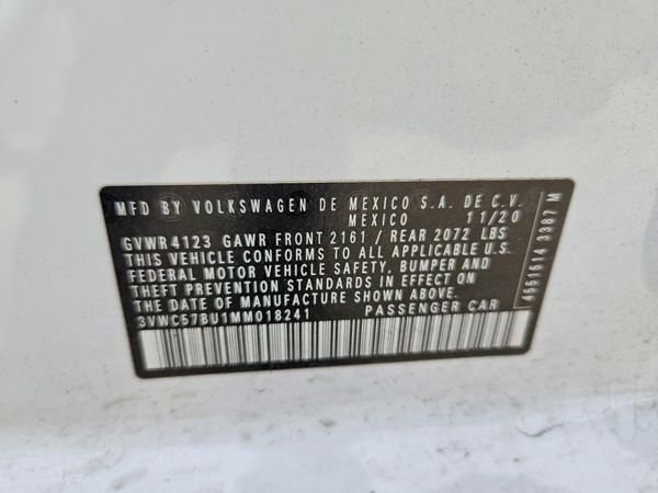 2021 VOLKSWAGEN JETTA S / SE / R-Line