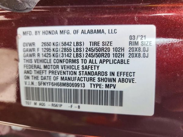 2021 HONDA PILOT TOURING-7