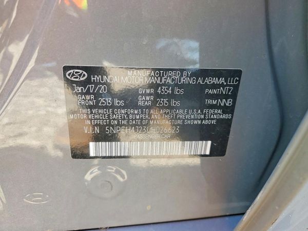 2020 HYUNDAI SONATA