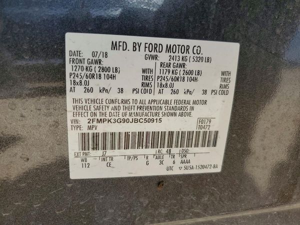 2018 FORD EDGE