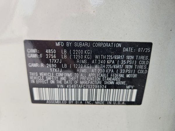 2025 SUBARU OUTBACK