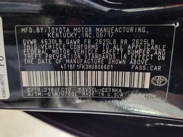 2017 TOYOTA CAMRY