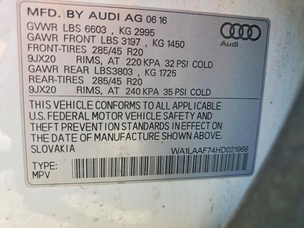 2017 AUDI Q7 quattro Premium Plus