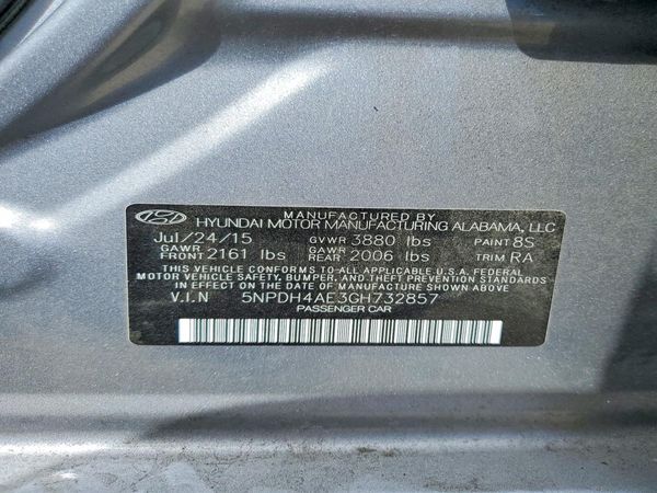 2016 HYUNDAI ELANTRA