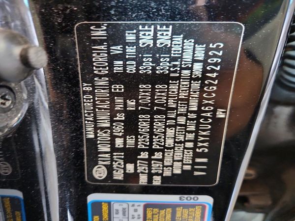 2012 KIA SORENTO GLS(Middle grade)