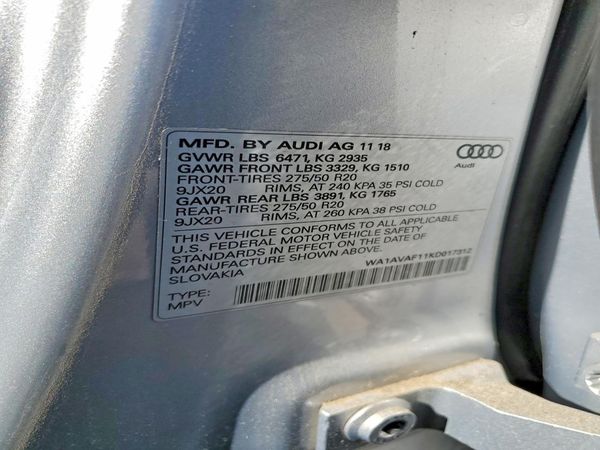 2019 AUDI Q8