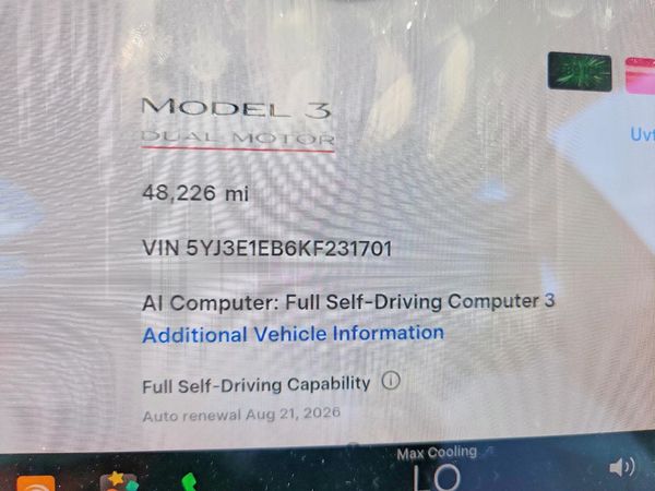 2019 TESLA MODEL 3
