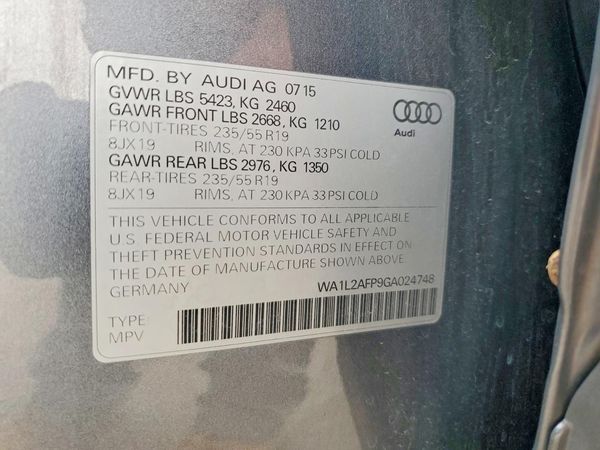 2016 AUDI Q5 quattro Premium Plus