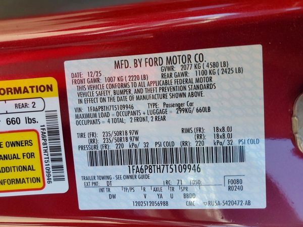 2026 FORD MUSTANG