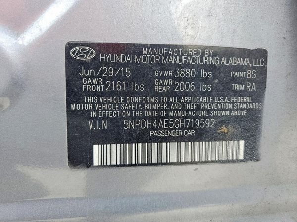 2016 HYUNDAI ELANTRA