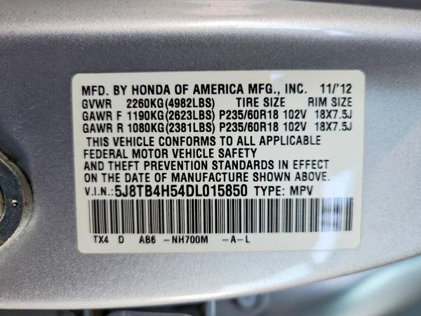 2013 ACURA RDX Technology Package