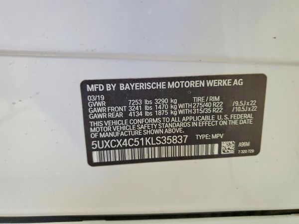 2019 BMW X7