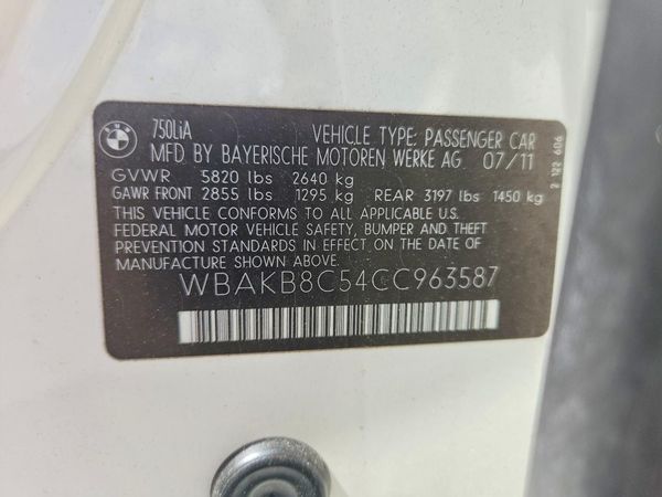 2012 BMW 750 750Li/Alpina B7