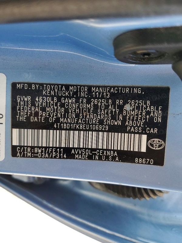 2014 TOYOTA CAMRY Hybrid