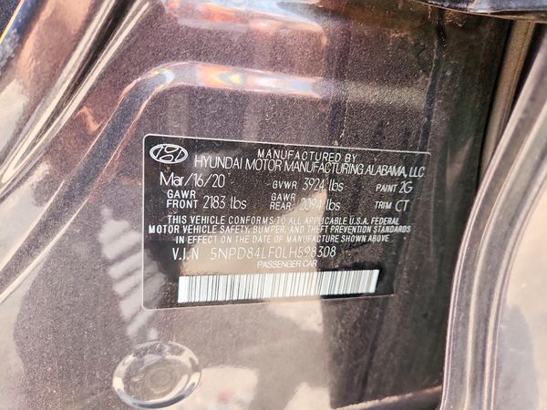 2020 HYUNDAI ELANTRA