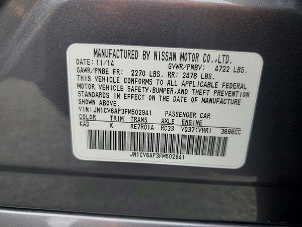 2015 INFINITI Q40