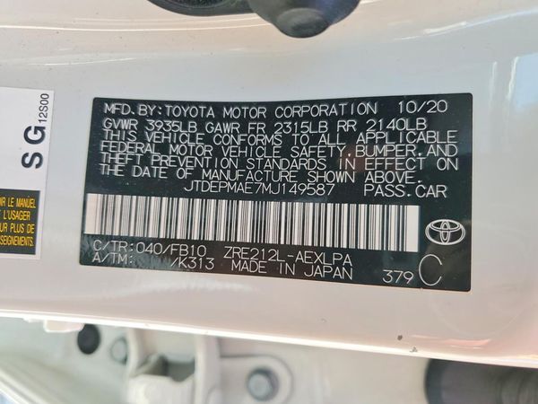 2021 TOYOTA COROLLA LE