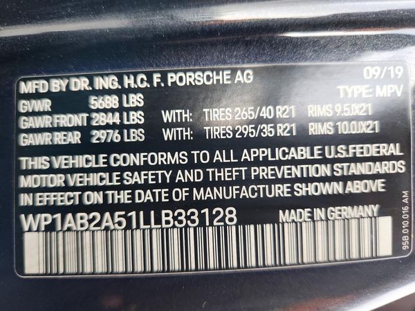 2020 PORSCHE MACAN S