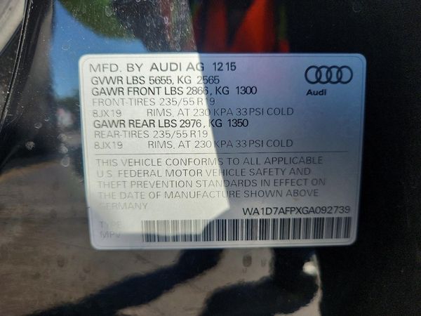 2016 AUDI Q5